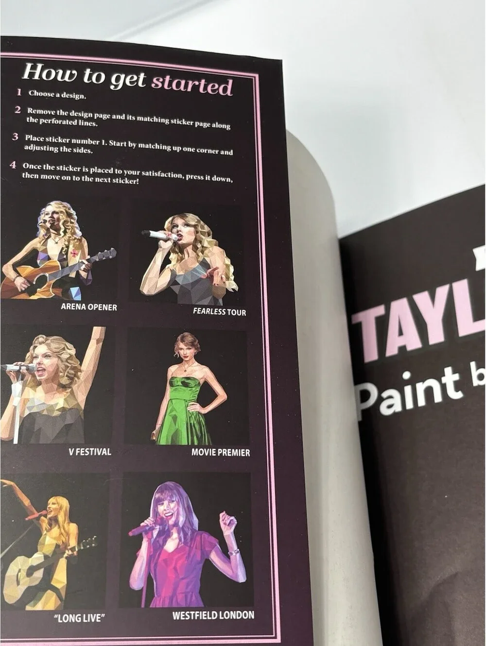 Ultimate Taylor Swift Sticker Mosaic Art Book 13 Fearless Designs Fun Facts